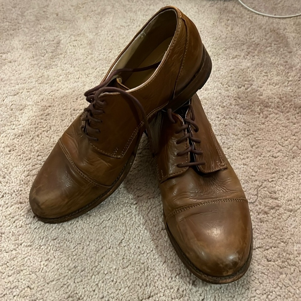 Frye Erin Cap Toe Derby Shoes size 10
